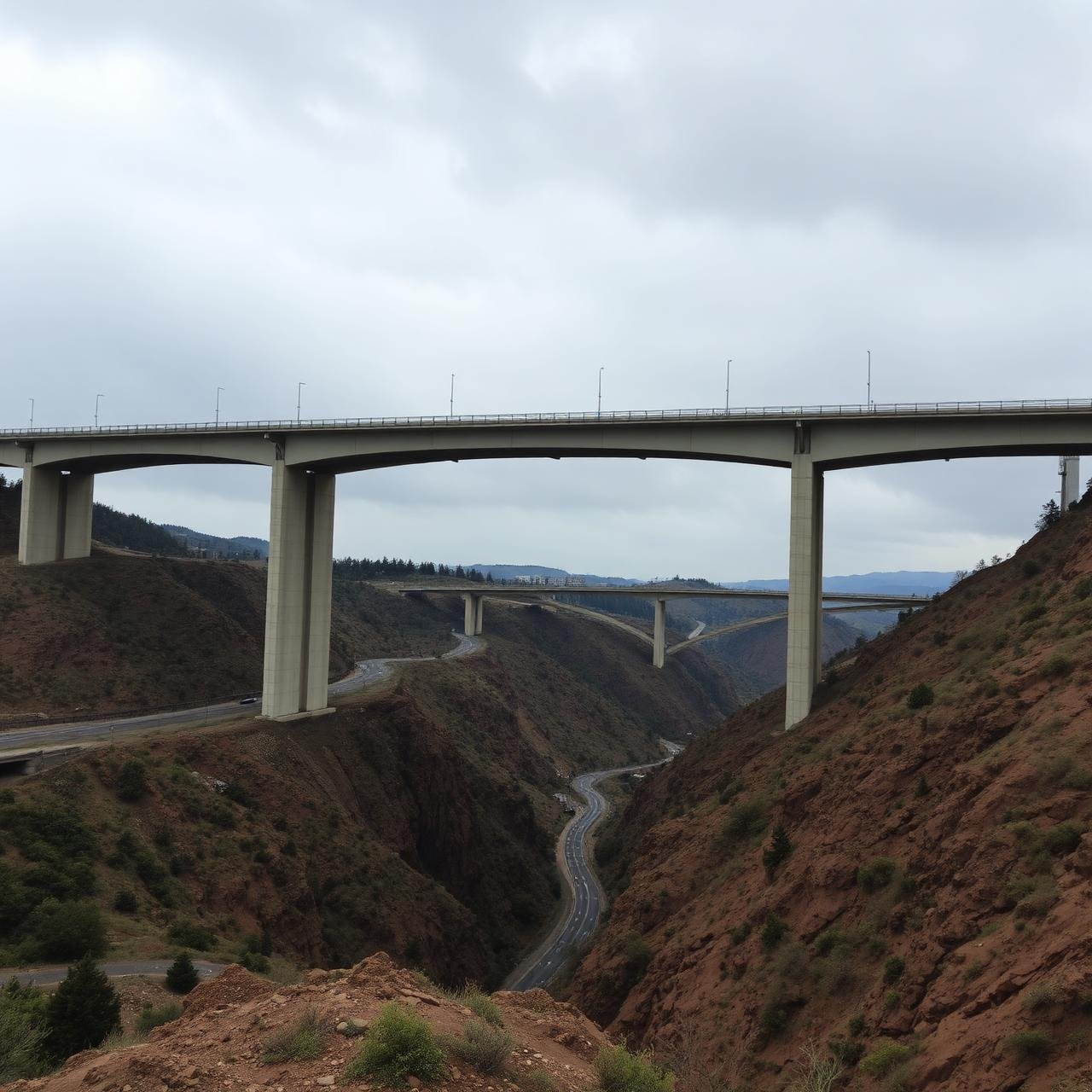 Highway bridge infrastructure